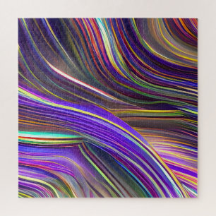Abstrakte Seascape Fractured Waves 24 Puzzle