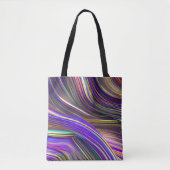 Abstrakte Seascape Fractured Waves 24 Tasche (Vorderseite)