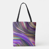 Abstrakte Seascape Fractured Waves 24 Tasche (Rückseite)