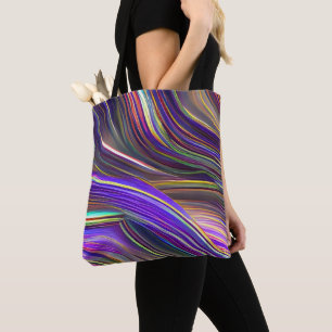 Abstrakte Seascape Fractured Waves 24 Tasche