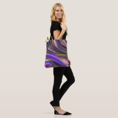 Abstrakte Seascape Fractured Waves 24 Tasche (Am Model)