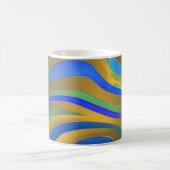 Abstrakte Seascape Fractured Waves 25 Kaffeetasse (Mittel)