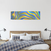 Abstrakte Seascape Fractured Waves 25 Leinwanddruck (Insitu (Schlafzimmer))