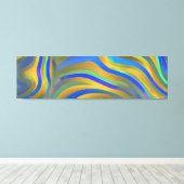 Abstrakte Seascape Fractured Waves 25 Leinwanddruck (Insitu (Holzboden))