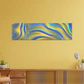 Abstrakte Seascape Fractured Waves 25 Leinwanddruck (Insitu (Wohnzimmer))