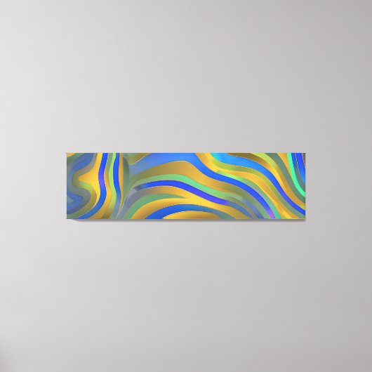 Abstrakte Seascape Fractured Waves 25 Leinwanddruck (Vorderseite)