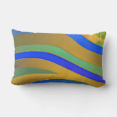 Abstrakte Seascape Fractured Waves 25 Lendenkissen (Rückseite)