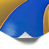 Abstrakte Seascape Fractured Waves 25 Poster (Ecke)