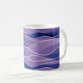 Abstrakte Seascape Fractured Waves 26 Kaffeetasse (VorderseiteRechts)