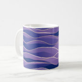Abstrakte Seascape Fractured Waves 26 Kaffeetasse (Vorderseite Links)