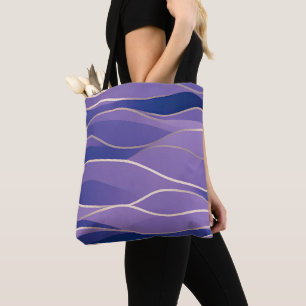 Abstrakte Seascape Fractured Waves 26 Tasche