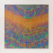 Abstrakte Seascape Fractured Waves 27 Puzzle (Horizontal)