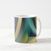Abstrakte Seascape Fractured Waves 30 Kaffeetasse (VorderseiteRechts)