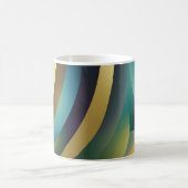 Abstrakte Seascape Fractured Waves 30 Kaffeetasse (Mittel)