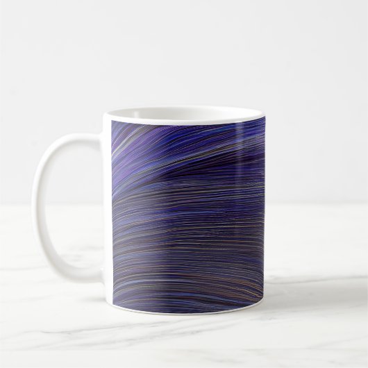 Abstrakte Seascape Fractured Waves 31 Kaffeetasse (Links)