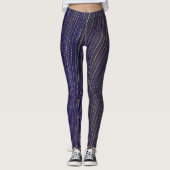 Abstrakte Seascape Fractured Waves 31 Leggings (Vorderseite)