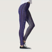 Abstrakte Seascape Fractured Waves 31 Leggings (Rechts)