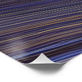 Abstrakte Seascape Fractured Waves 31 Poster (Ecke)