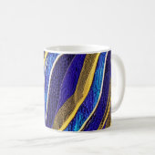 Abstrakte Seascape Fractured Waves 33 Kaffeetasse (VorderseiteRechts)