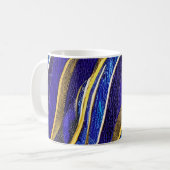 Abstrakte Seascape Fractured Waves 33 Kaffeetasse (Vorderseite Links)