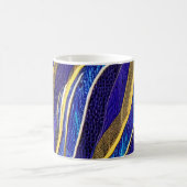 Abstrakte Seascape Fractured Waves 33 Kaffeetasse (Mittel)