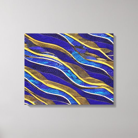 Abstrakte Seascape Fractured Waves 33 Leinwanddruck (Vorderseite)
