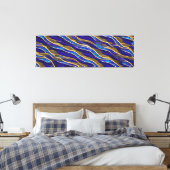 Abstrakte Seascape Fractured Waves 33 Leinwanddruck (Insitu (Schlafzimmer))