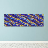 Abstrakte Seascape Fractured Waves 33 Leinwanddruck (Insitu (Holzboden))