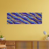 Abstrakte Seascape Fractured Waves 33 Leinwanddruck (Insitu (Wohnzimmer))