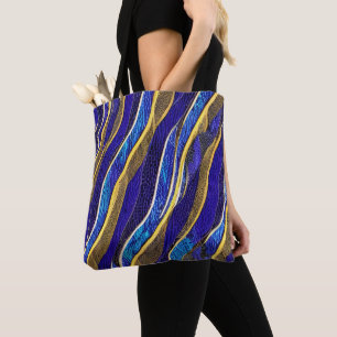 Abstrakte Seascape Fractured Waves 33 Tasche
