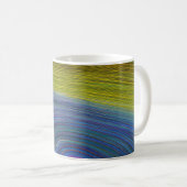 Abstrakte Seascape Fractured Waves 34 Kaffeetasse (VorderseiteRechts)