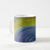Abstrakte Seascape Fractured Waves 34 Kaffeetasse (Vorderseite Links)