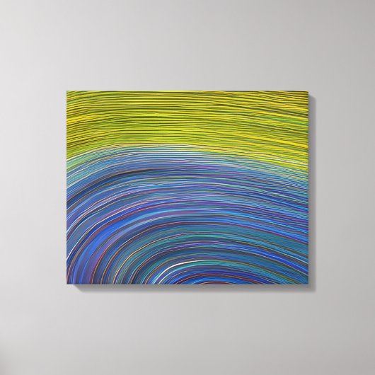Abstrakte Seascape Fractured Waves 34 Leinwanddruck (Vorderseite)