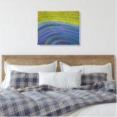 Abstrakte Seascape Fractured Waves 34 Leinwanddruck (Insitu (Schlafzimmer))
