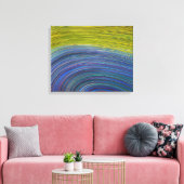 Abstrakte Seascape Fractured Waves 34 Leinwanddruck (Insitu (Wohnzimmer))
