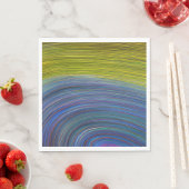 Abstrakte Seascape Fractured Waves 34 Serviette (Beispiel)