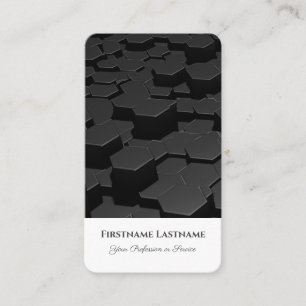 Abstrakte sechseckige Formen in 3d-Optik Visitenkarte