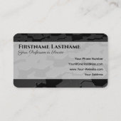 Abstrakte sechseckige Formen in 3d-Optik Visitenkarte (Rückseite)