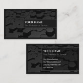 Abstrakte sechseckige Formen in 3d-Optik Visitenkarte (Vorne/Hinten)