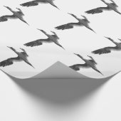 Abstrakte Seevögel Geschenkpapier (Ecke)