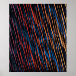 Abstrakte seidige Linien Poster