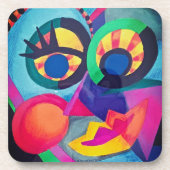 Abstrakte Seite 2 Getränkeuntersetzer (Vorderseite)