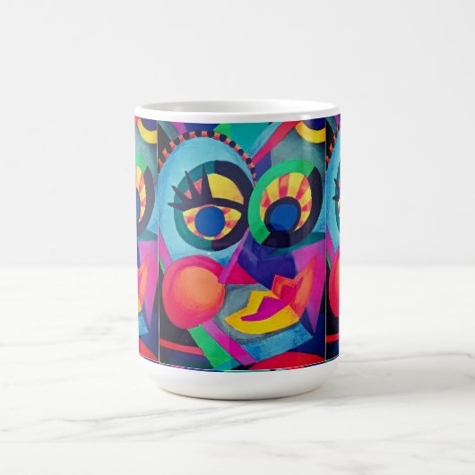 Abstrakte Seite 2 Kaffeetasse (Mittel)
