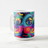 Abstrakte Seite 2 Kaffeetasse (Vorderseite Links)