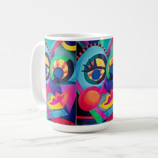 Abstrakte Seite 2 Kaffeetasse (Vorderseite Links)