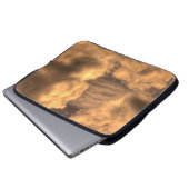 Abstrakte Sepia Cloud Background Abstract, art, ar Laptopschutzhülle (Vorne Knopf)