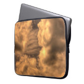 Abstrakte Sepia Cloud Background Abstract, art, ar Laptopschutzhülle (Vorderseite Links)