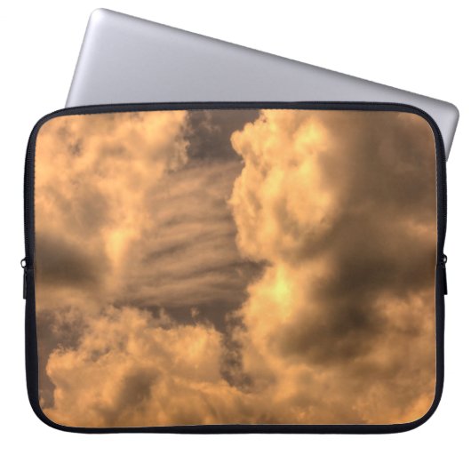 Abstrakte Sepia Cloud Background Abstract, art, ar Laptopschutzhülle (Vorderseite)
