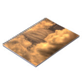 Abstrakte Sepia Cloud Background Abstract, art, ar Notizblock (Linke Seite)