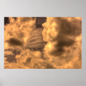 Abstrakte Sepia Cloud Background Abstract, art, ar Poster (Vorne)